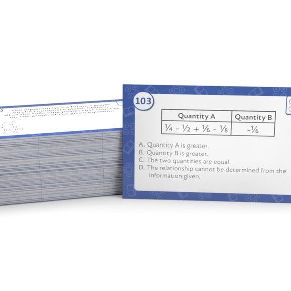 GRE Study Flash Cards - Practice Questions - Answer Explanations Test Prep Books - Picture 7 of 8